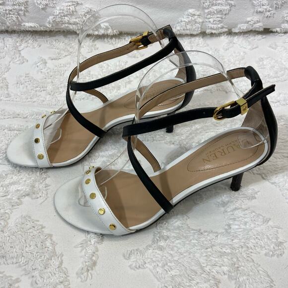 LAUREN by RALPH LAUREN Leaton Stud Heels Women's Sz7B Classy Eveningwear Holiday - Picture 2 of 7